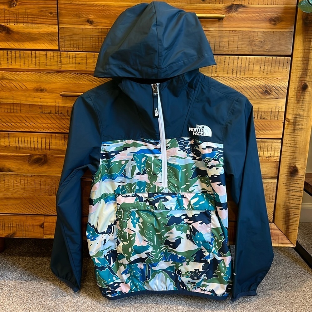 The North Face Windwall Hoodie Full Zip Jacket Blue Mountains